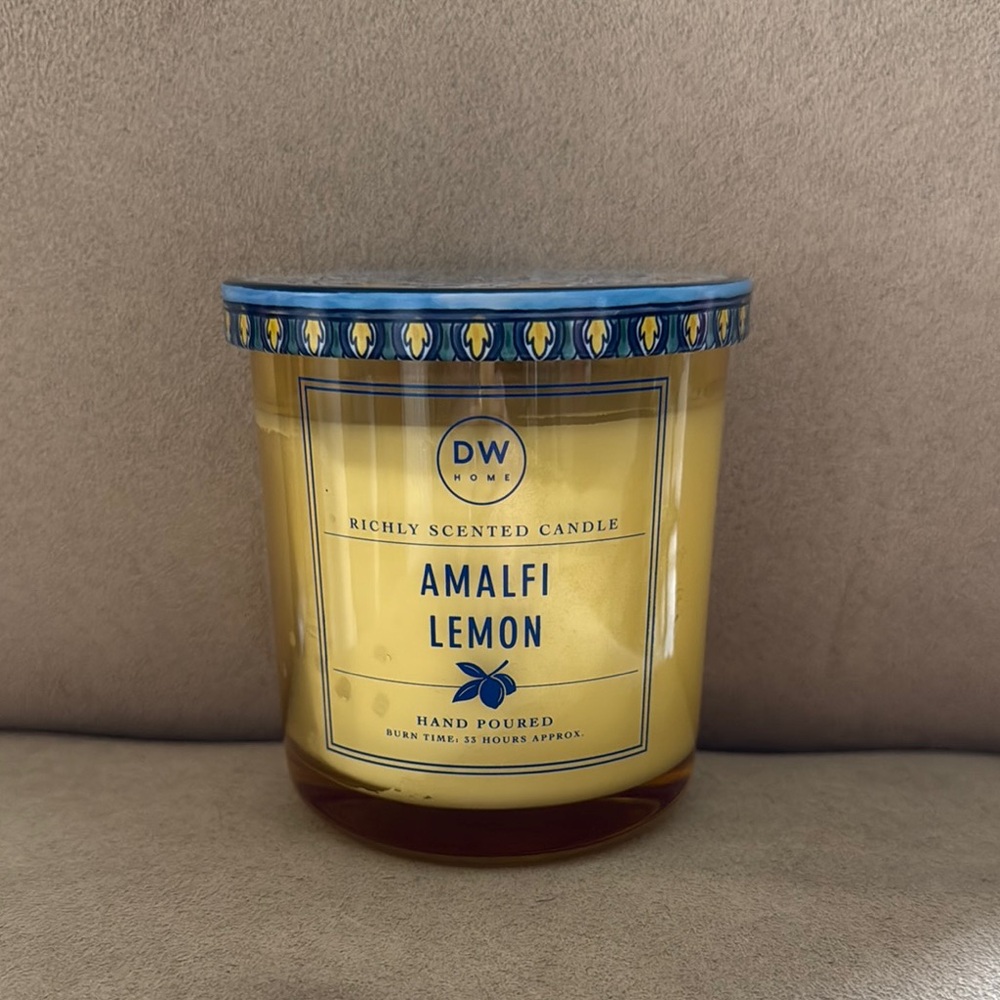 DW Home Amalfi Lemon Scented Candle - Yellow
